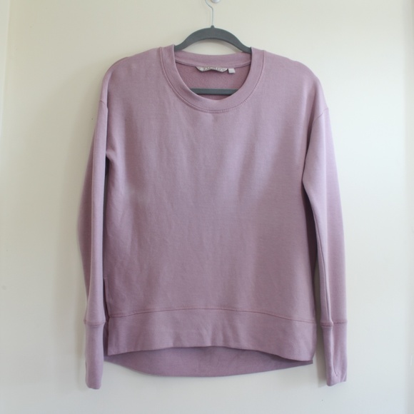 Athleta Long‎ Sleeve Modal XXS Costal Luxe Sweatshirt Purple Womens - Picture 2 of 9
